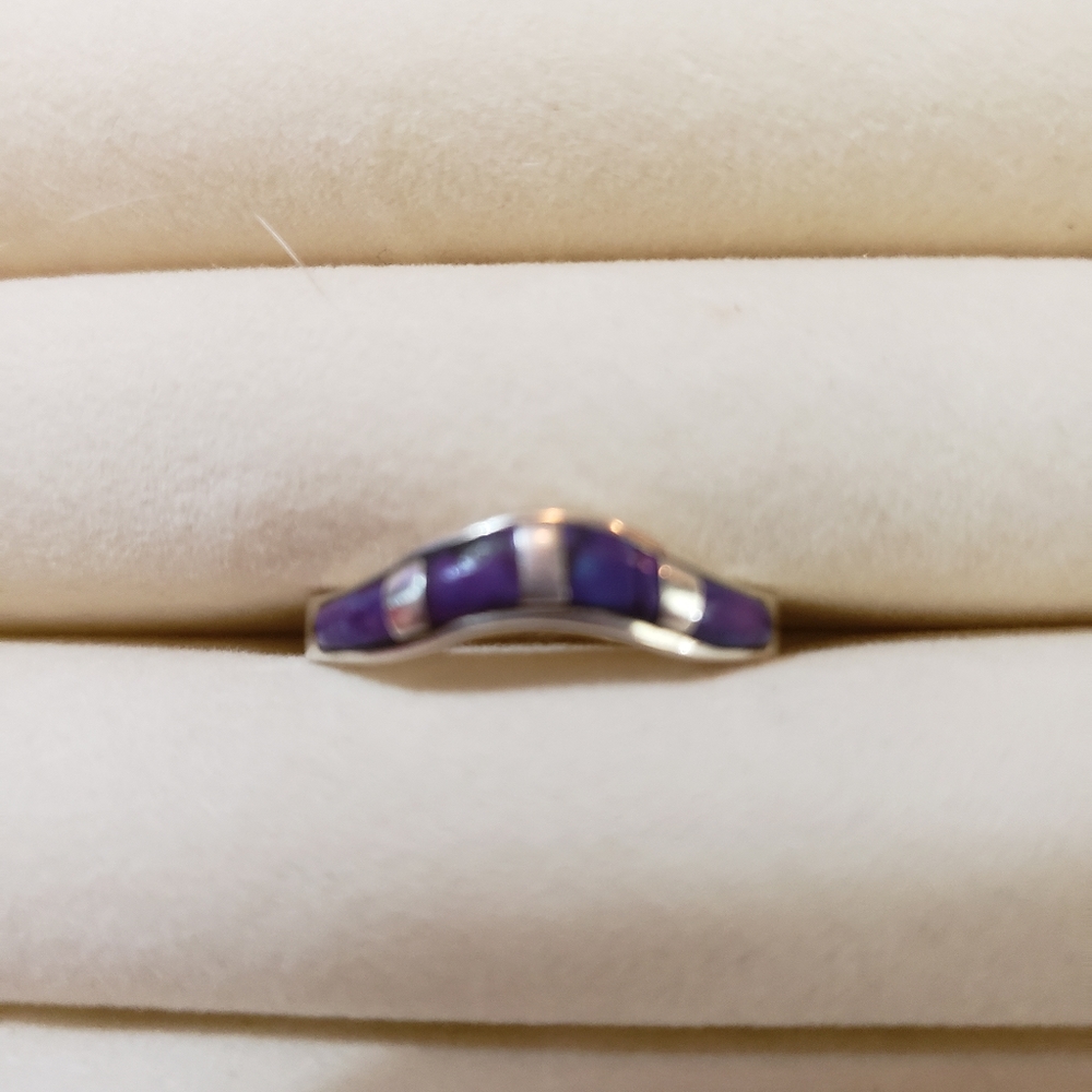Purple turquoise ring